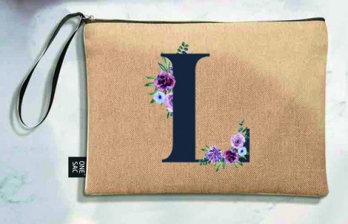 Tote bag lettre l - cadeaux de mariage